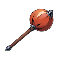 Mace Weapon Hand Drawn Cartoon Style Illustration AI Generated png