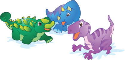 animal dibujos animados dinosaurios para niños linda dinosaurios png