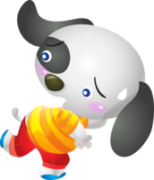 Cute animal cartoon puppy dog png