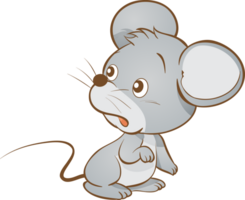 söt råtta djur- mus tecknad serie png