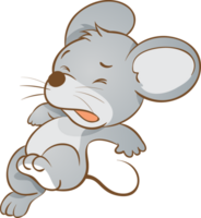 söt råtta djur- mus tecknad serie png