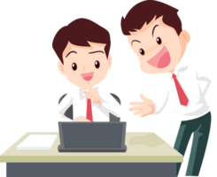 employees and office workers cartoon characters png