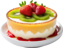 Image of Delicious-looking Cream Brulee. AI-Generated. png