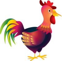 söt djur- kyckling tecknad serie karaktär png