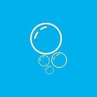 Water bubble icon design template isolated vector image