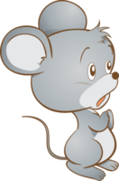 linda rata animal ratón dibujos animados png