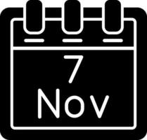 November 7 Vector Icon