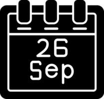 September 26 Vector Icon