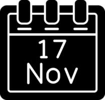 November 17 Vector Icon