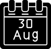 August 30 Vector Icon