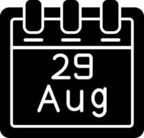 August 29 Vector Icon