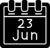 June 23 Vector Icon