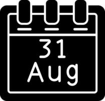 August 31 Vector Icon