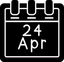 April 24 Vector Icon