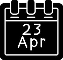 April 23 Vector Icon