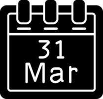 March 31 Vector Icon