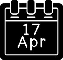 April 17 Vector Icon