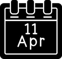 April 11 Vector Icon