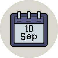 September 10 Vector Icon