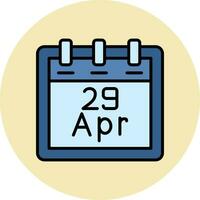 April 29 Vector Icon