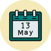 May 13 Vector Icon