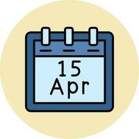 April 15 Vector Icon