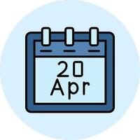 April 20 Vector Icon