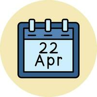 April 22 Vector Icon