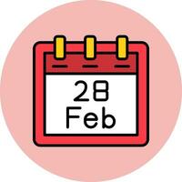 February 28 Vector Icon