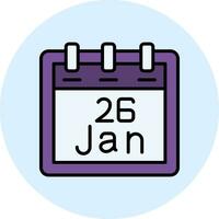 January 26 Vector Icon