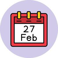 February 27 Vector Icon