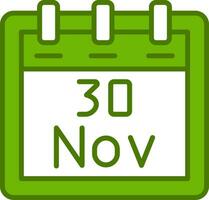 November 30 Vector Icon