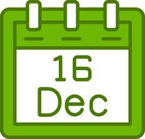 December 16 Vector Icon