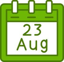 August 23 Vector Icon