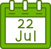 July 22 Vector Icon