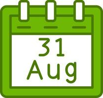 August 31 Vector Icon