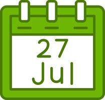 July 27 Vector Icon