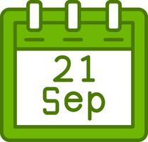 September 21 Vector Icon