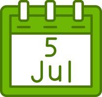 July 5 Vector Icon