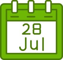 July 28 Vector Icon