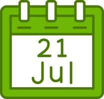 July 21 Vector Icon