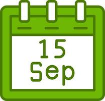 September 15 Vector Icon