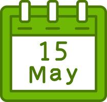 May 15 Vector Icon