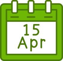 April 15 Vector Icon