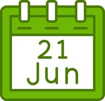 June 21 Vector Icon