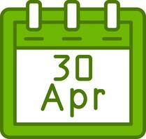 April 30 Vector Icon