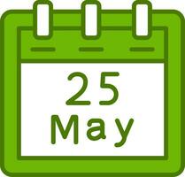 May 25 Vector Icon