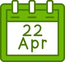 April 22 Vector Icon