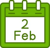 February 2 Vector Icon