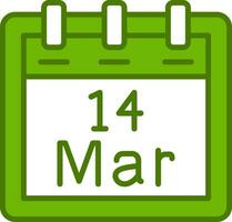 March 14 Vector Icon